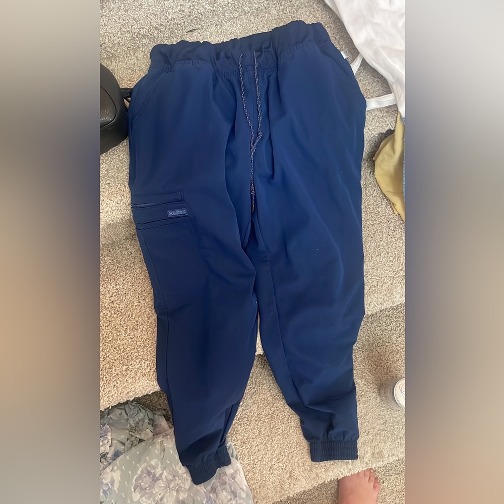 Cherokee Euphoria Scrub Joggers, Navy Blue. $60 new. Size S, Petite.